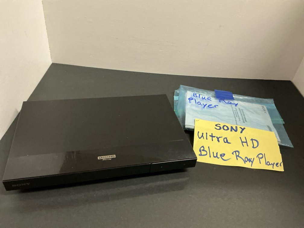 Sony Ultra HD Blu-ray player with remote & manual