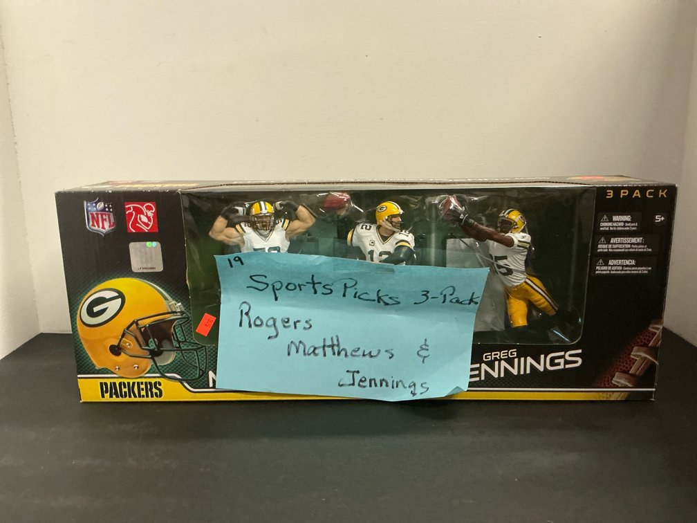McFarlane's Sports Picks Green Bay Packers 3-pack figures