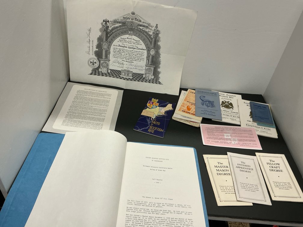 Scottish Rite & Masonic ephemera grouping