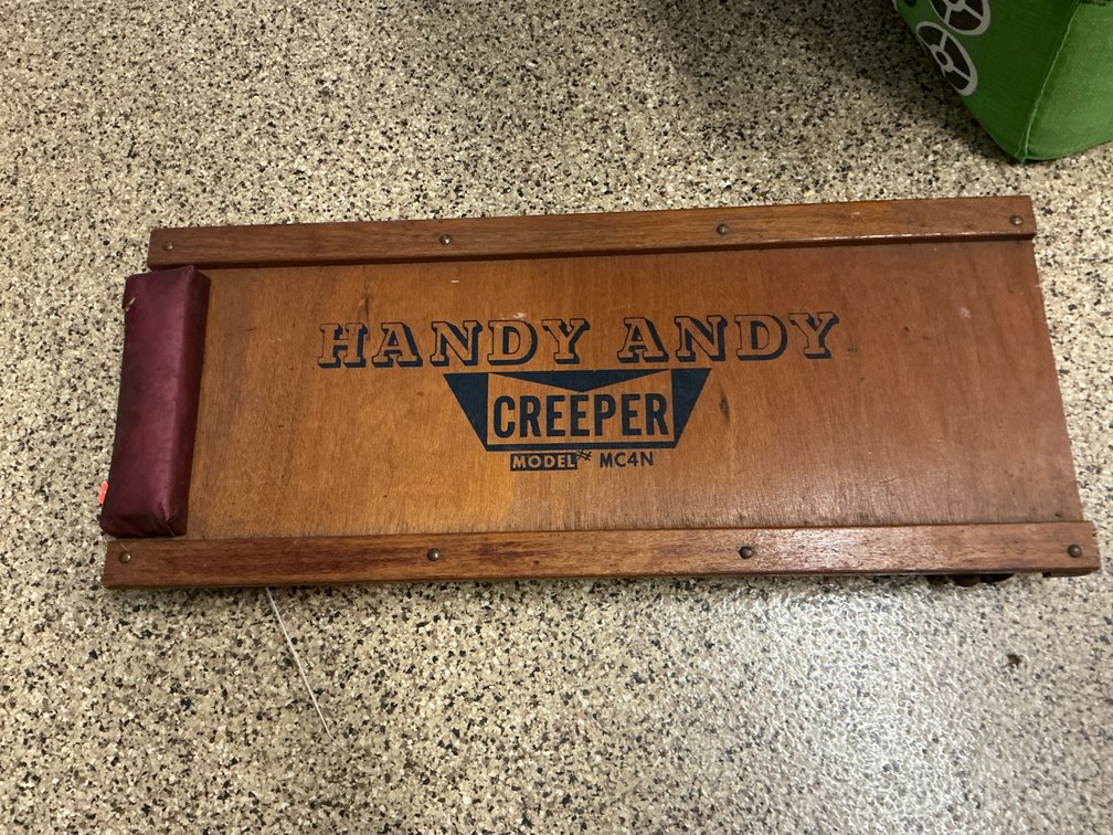 Handy Andy wooden mechanic's creeper