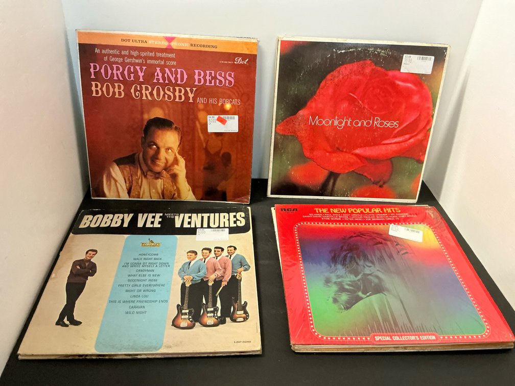 Grouping of assorted vinyl LP record albums