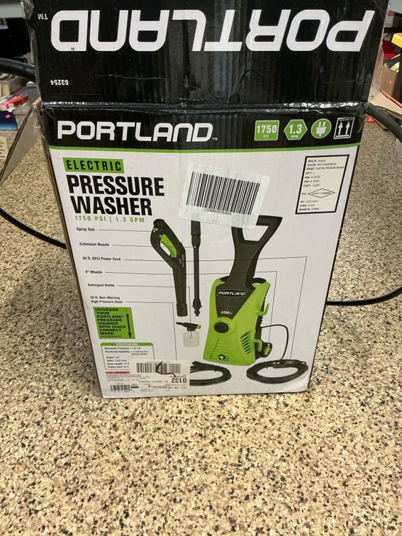 Portland 1750 PSI 1.3 GPM electric pressure washer