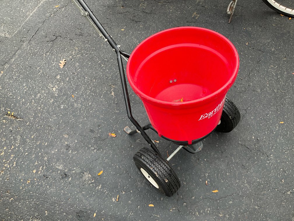 EarthWay walk-behind broadcast spreader