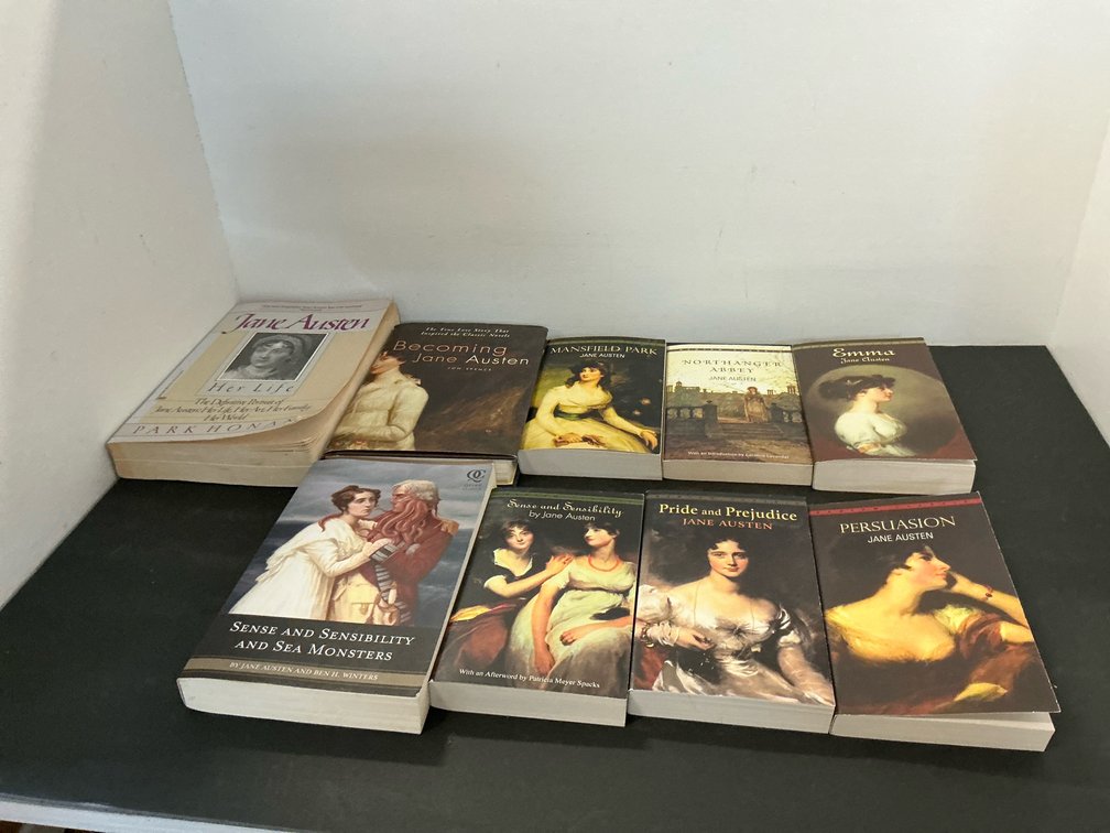 Grouping of Jane Austen novels & biography books
