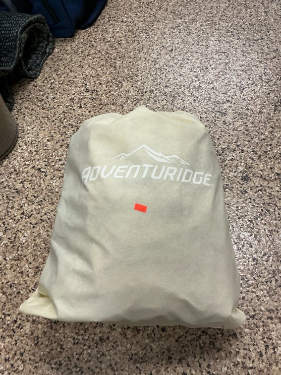 Adventuridge item in storage bag with straps