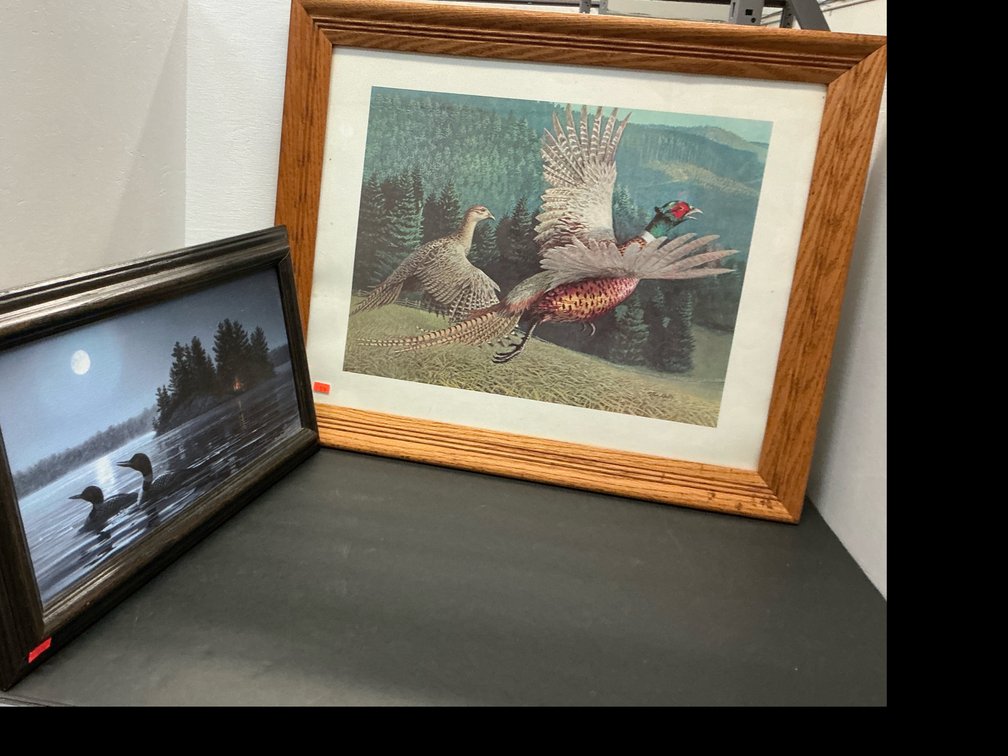 2 framed wildlife prints by Stan Galli & Scott Zoellick