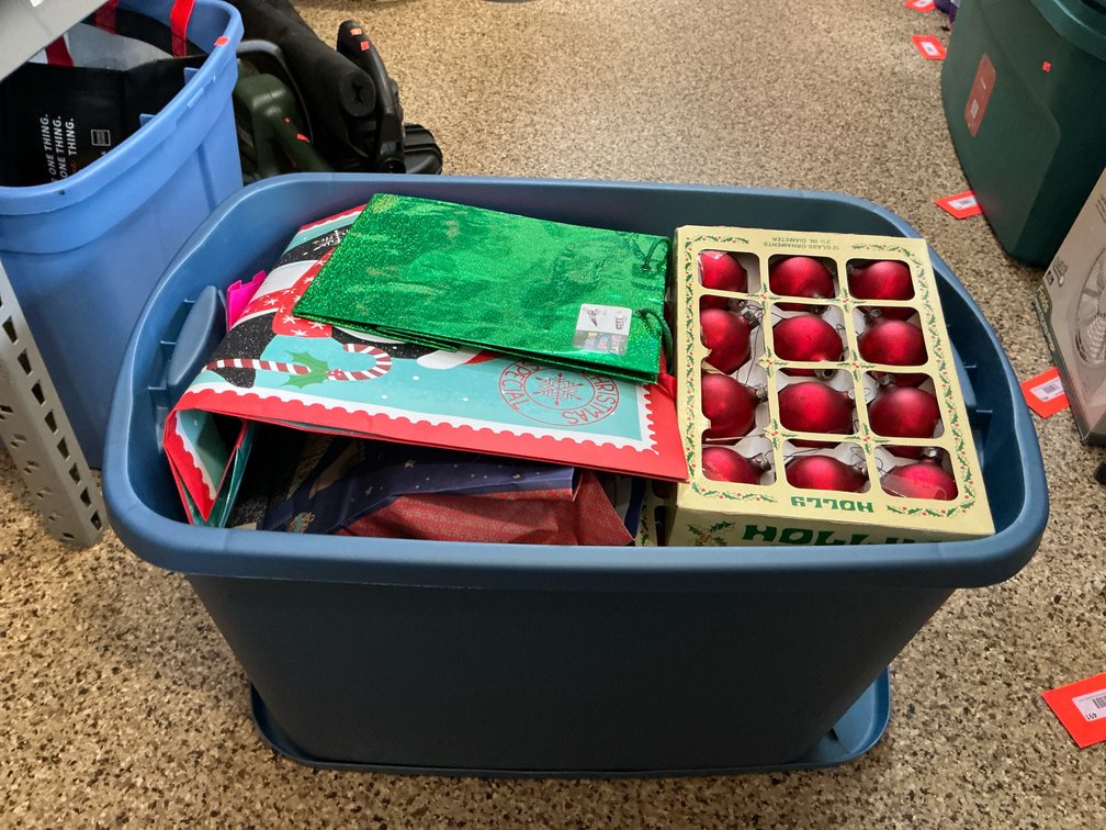Christmas ornaments, holiday decor & gift bags with tote