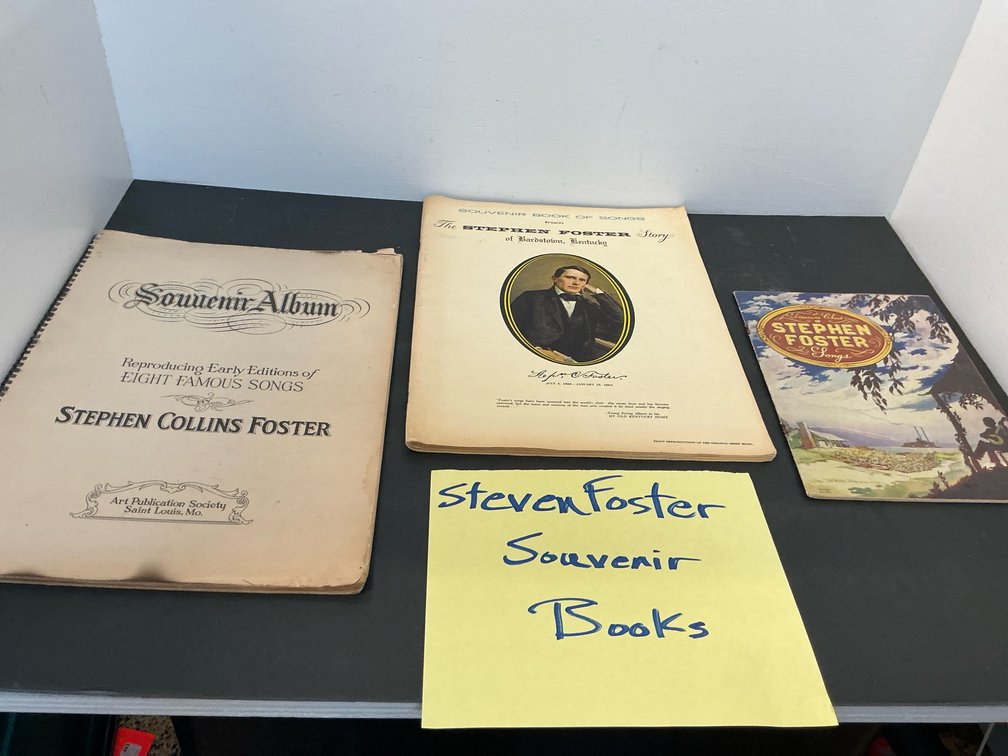 3 Stephen Foster songbooks & sheet music albums