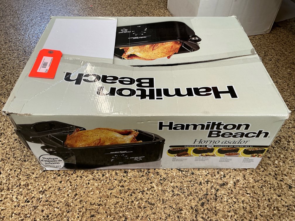 Hamilton Beach 18 qt electric roaster oven with rack