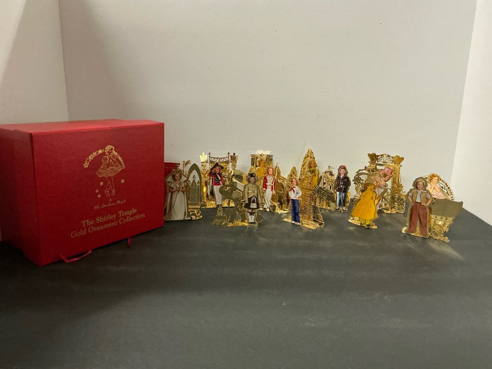 Danbury Mint Shirley Temple gold ornament collection