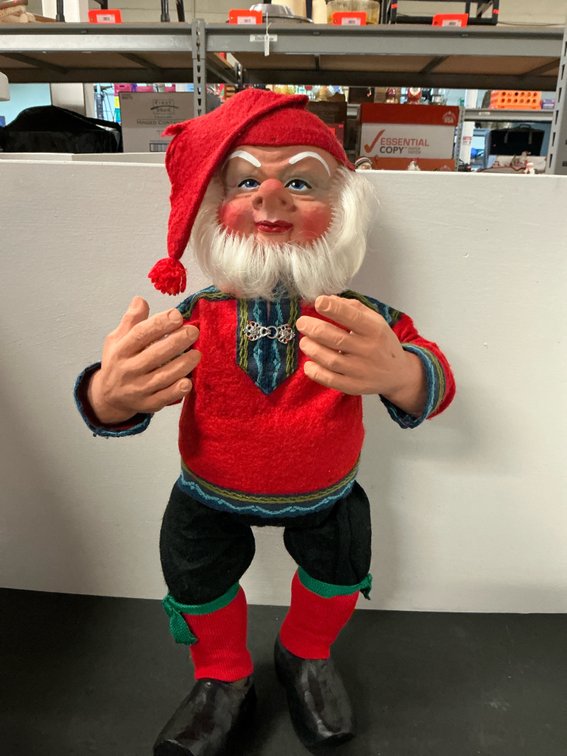 Arne Hasle Scandinavian nisse gnome figure, 21” tall