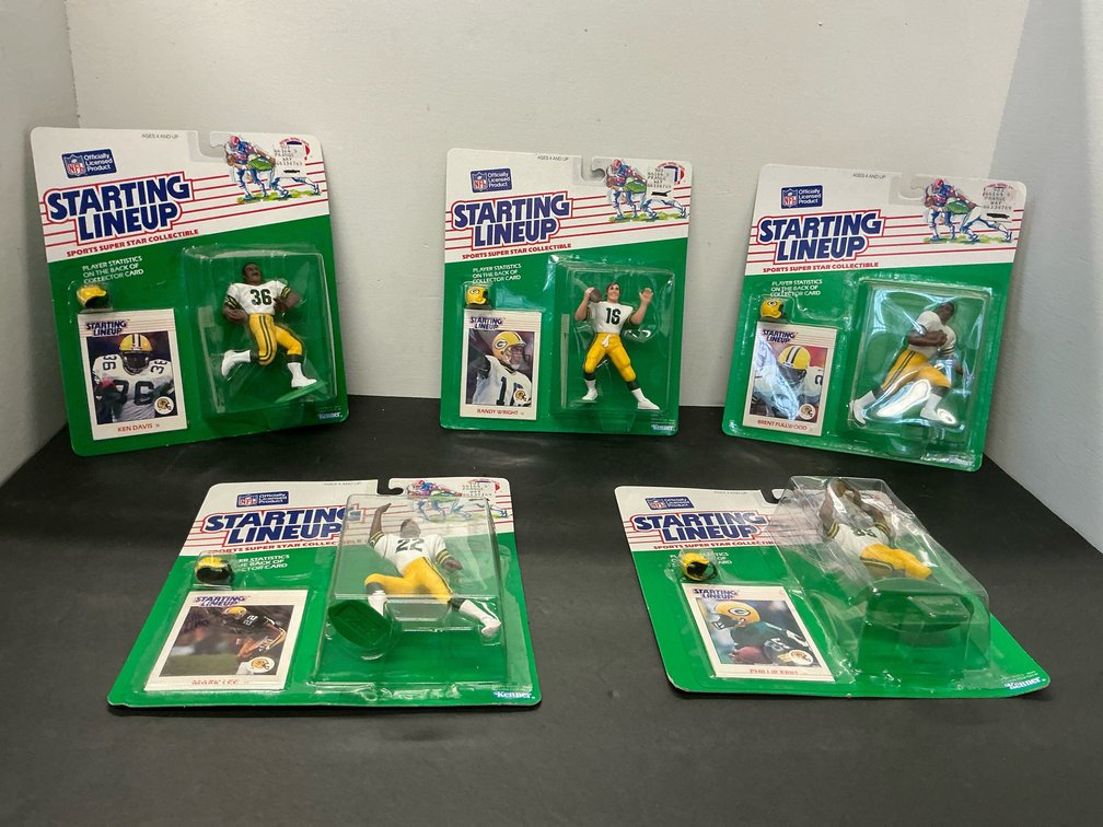 5 Starting Lineup Green Bay Packers action figures