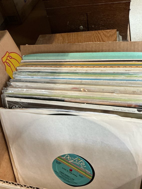 Collection of vinyl LP records
