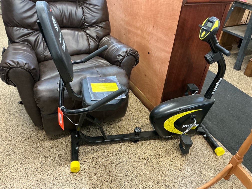 Pooboo recumbent stationary exercise bike