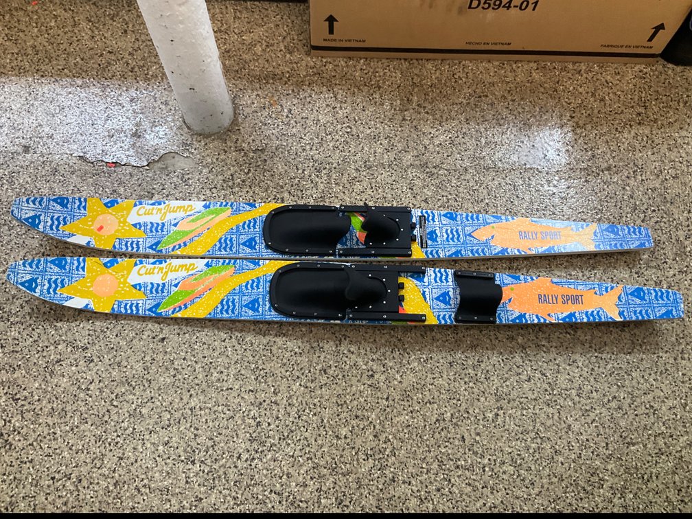 Pair of Cut 'n Jump Rally Sport water skis