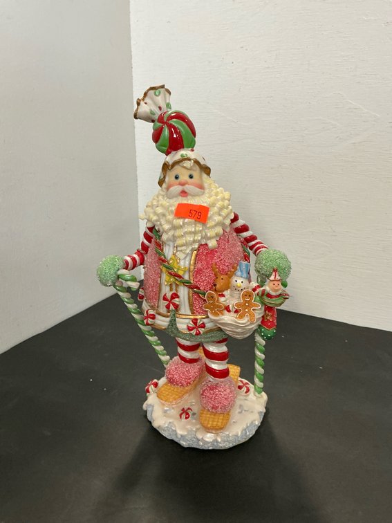 Lenox Candy Claus skiing Santa figurine