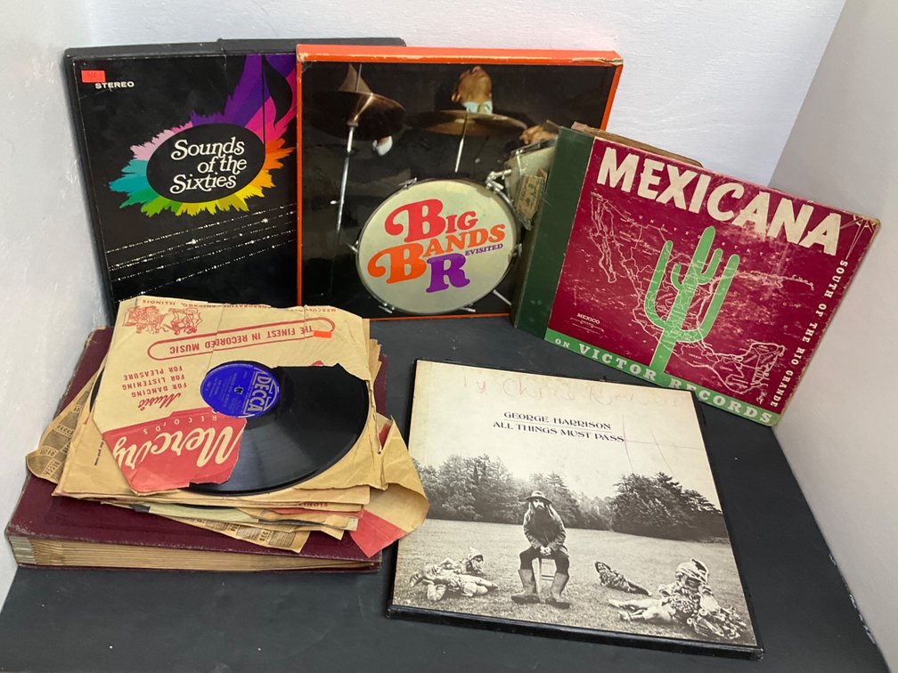 Vinyl record albums & box sets with George Harrison