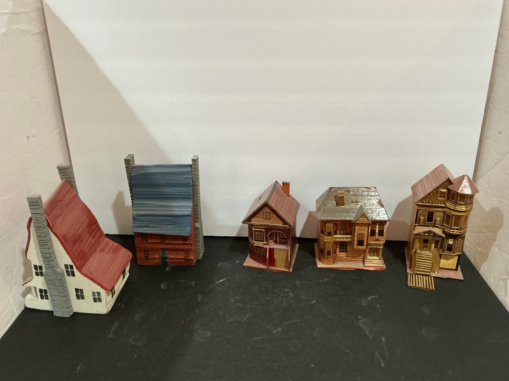 Handcrafted miniature wooden house models - Office Main Level
