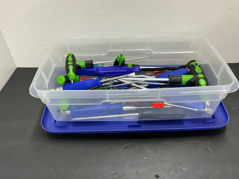 Pittsburgh screwdrivers & hand tools with storage tote