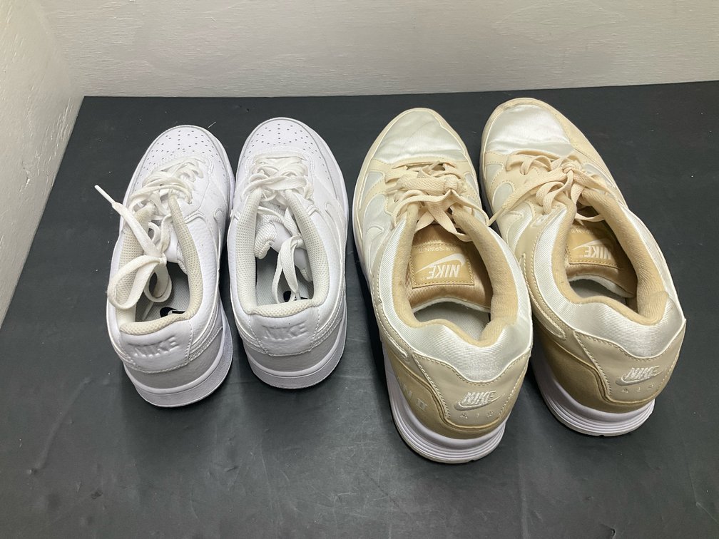 2 pairs of Nike sneakers, sizes 8.5 & 12