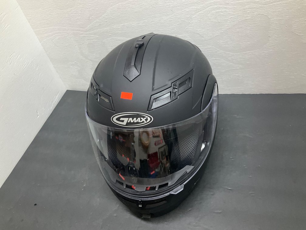 GMAX matte black motorcycle helmet, size S