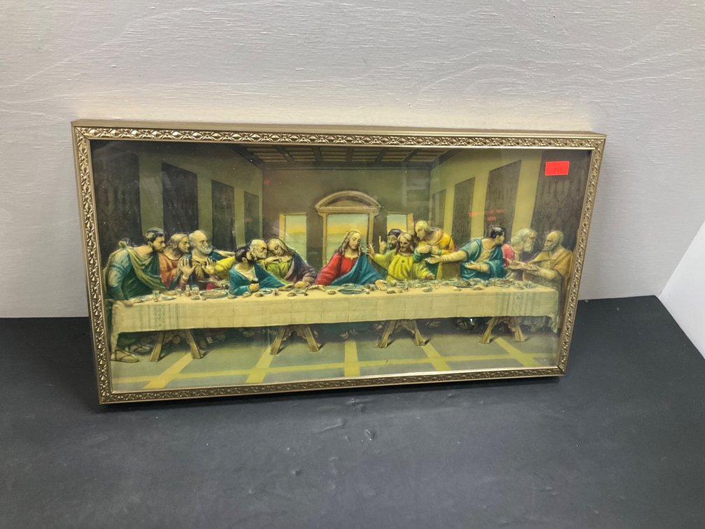 Intercraft Industries framed Last Supper wall art
