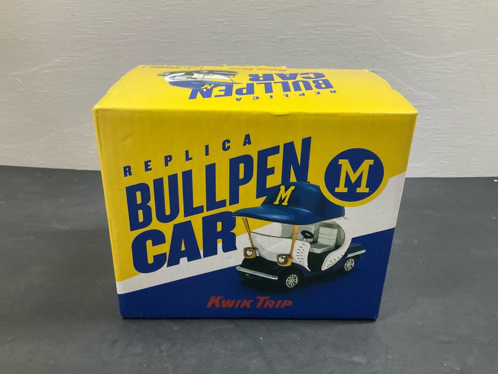 Milwaukee Brewers Kwik Trip replica bullpen car