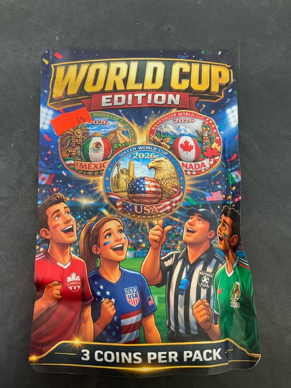 Unopened world cup copper set colorized
