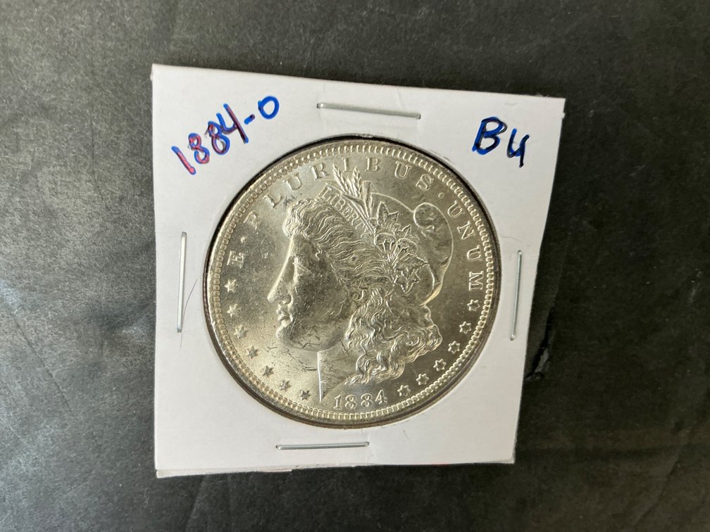 1884-O United States Morgan silver dollar