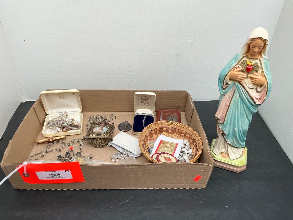 Immaculate Heart of Mary statue & devotional items