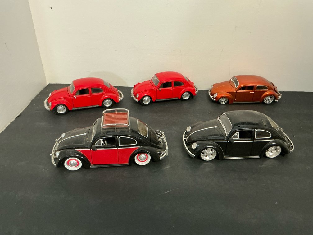 Volkswagen Beetle die-cast model cars