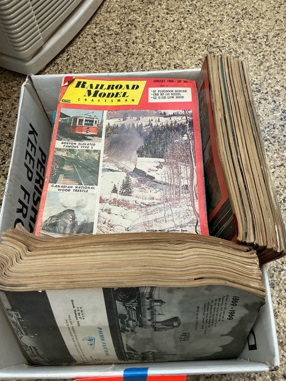 Grouping of Railroad Model Craftsman magazines