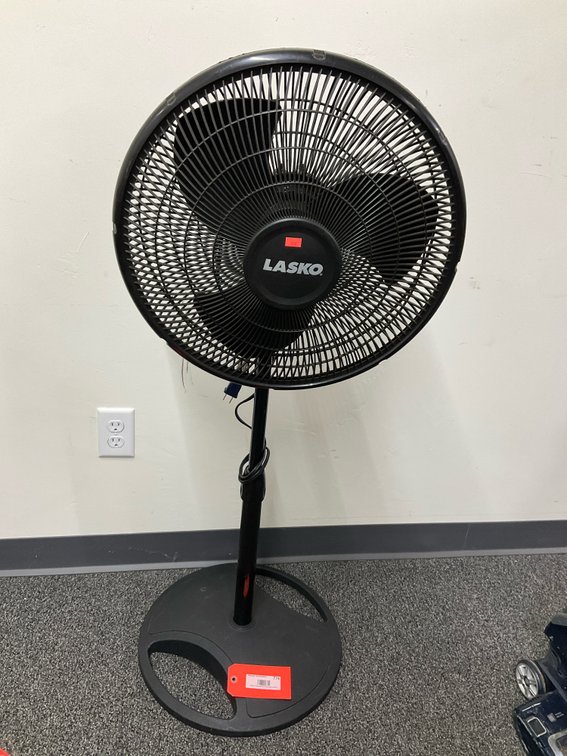 Lasko black oscillating pedestal fan
