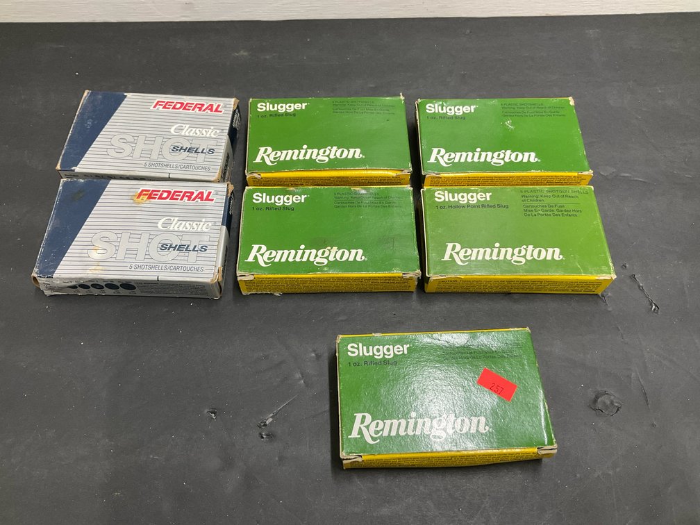 7 boxes of Federal & Remington 12 gauge shotgun ammunition