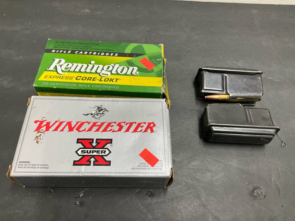 2 M-100 rifle magazines & .308 Win ammunition