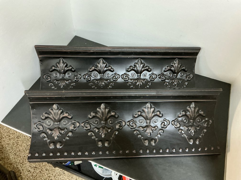 Grouping of decorative wall shelves & ledges