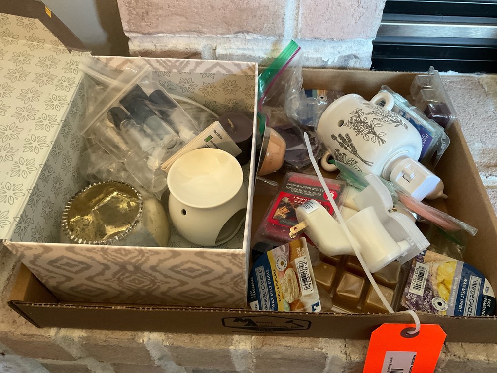 Grouping of plug-in wax warmers & scented wax melts - Living Room