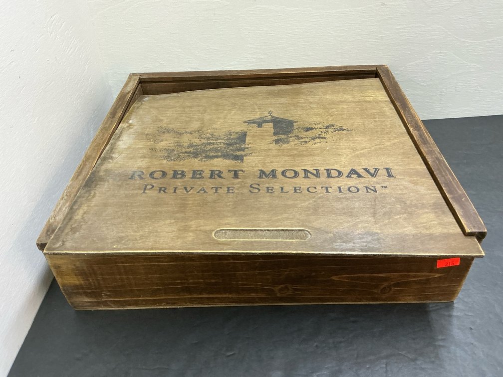 Wood box with sliding lid & 2 computation notebooks