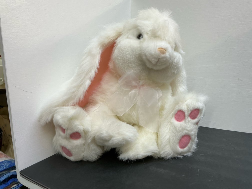 Russ Berrie Powderpuff plush bunny rabbit