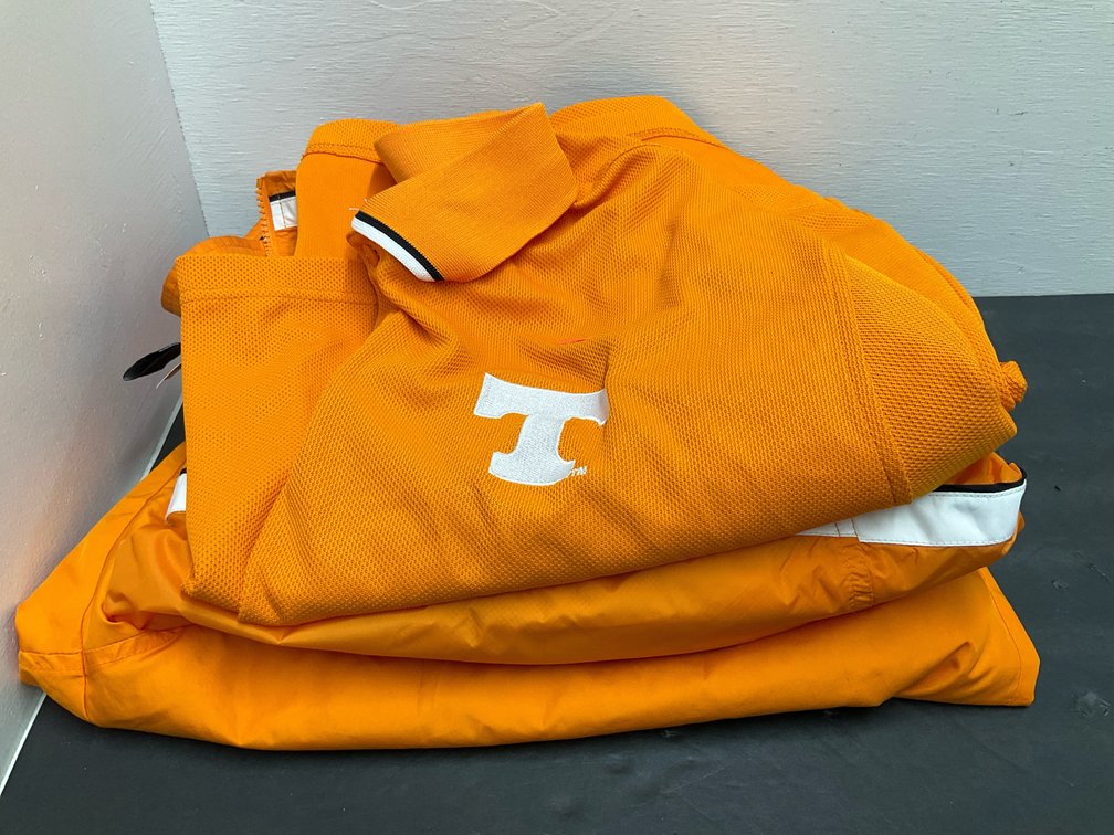 Adidas Tennessee Volunteers polo, windbreaker & pants