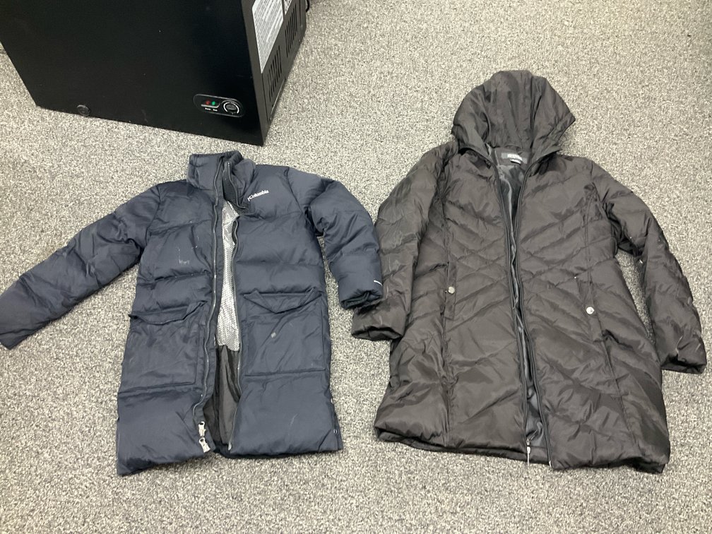 Columbia & Kenneth Cole Reaction long puffer coats