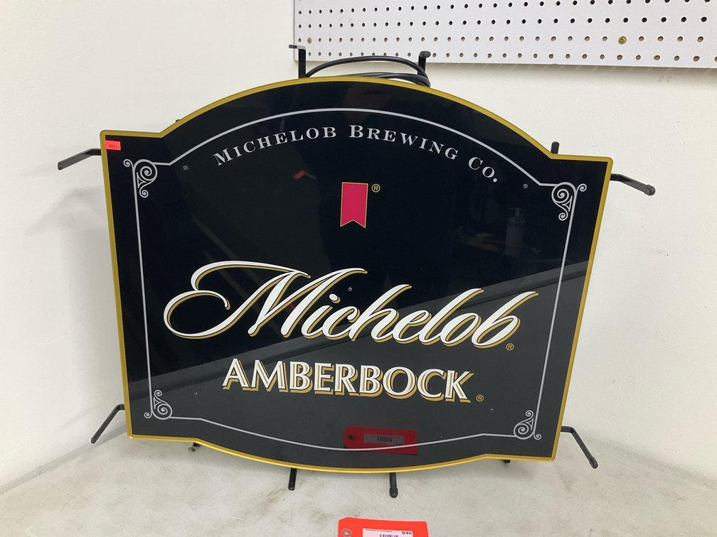 Michelob AmberBock illuminated neon beer sign