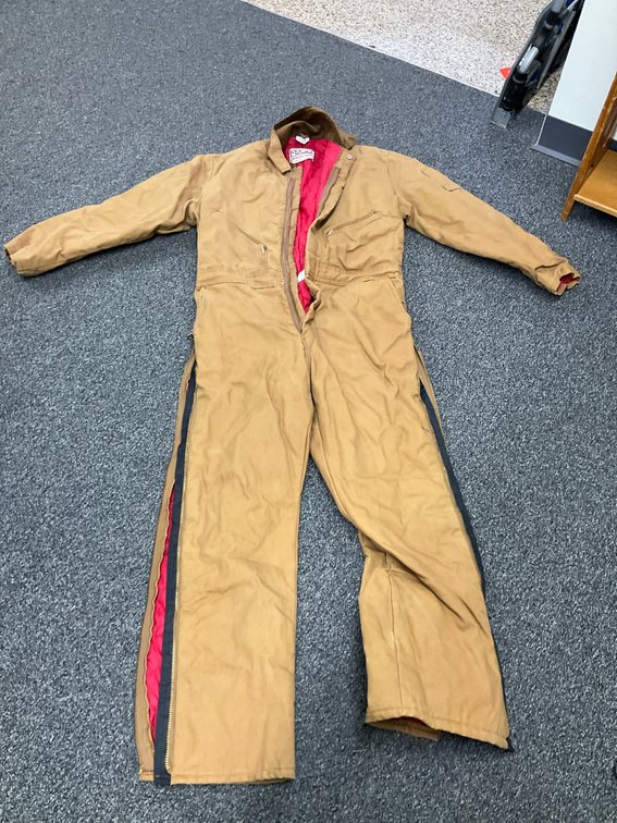 Walls Blizzard-Pruf tan insulated coveralls, size medium