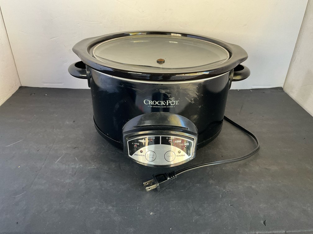 Crock-Pot black digital slow cooker with glass lid - Garage