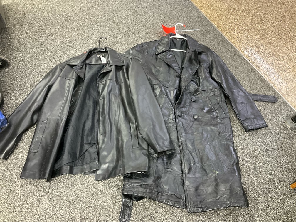 2 black coats including Stone Haven jacket & trench coat