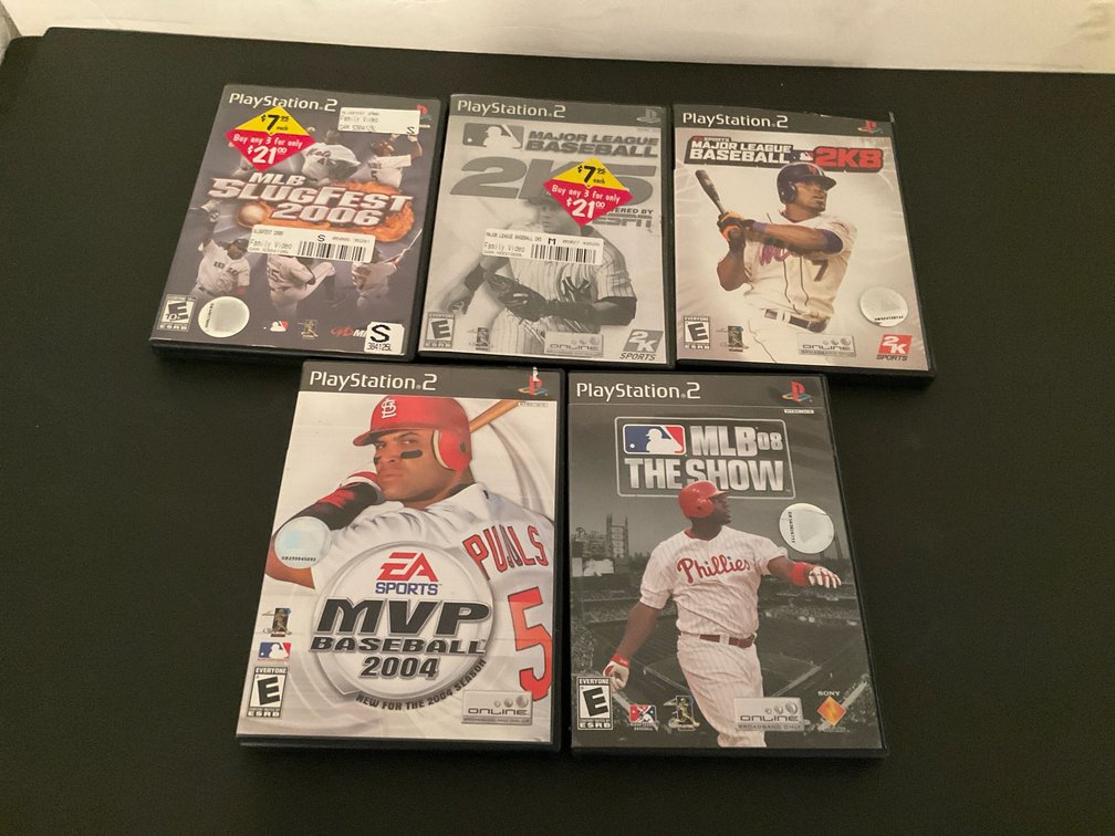 PlayStation baseball video games - Basement Living & Bar Area