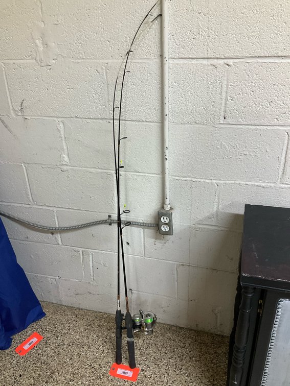 Pair of Shakespeare Ugly Stik fishing rods