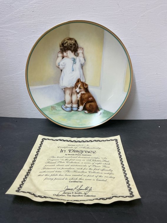 Hamilton Collection Bessie Pease Gutmann In Disgrace plate
