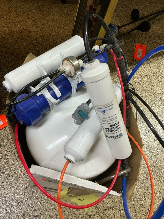 Home Master reverse osmosis water filtration system & tank