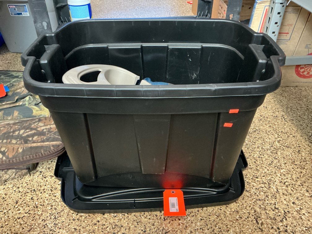 18V cordless power tools, hose hanger & storage tote